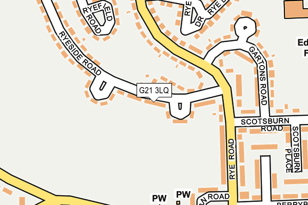 G21 3LQ map - OS OpenMap – Local (Ordnance Survey)