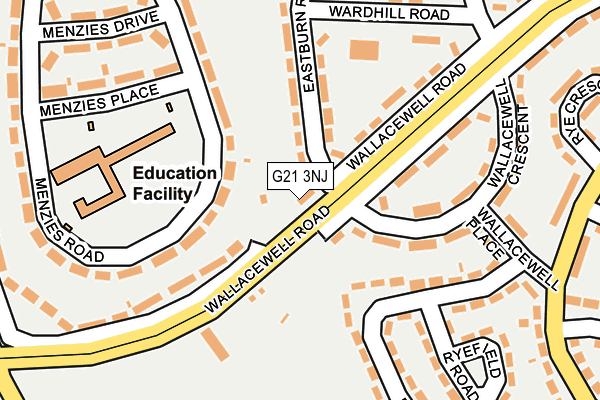 G21 3NJ map - OS OpenMap – Local (Ordnance Survey)