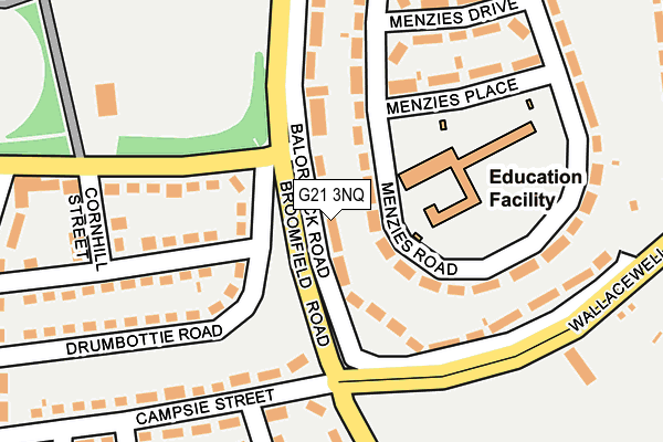 G21 3NQ map - OS OpenMap – Local (Ordnance Survey)