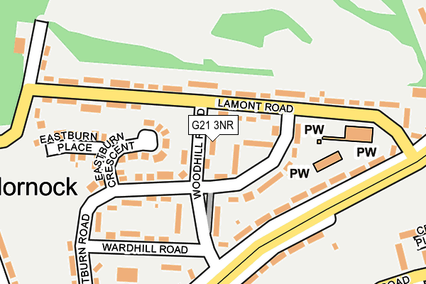 G21 3NR map - OS OpenMap – Local (Ordnance Survey)