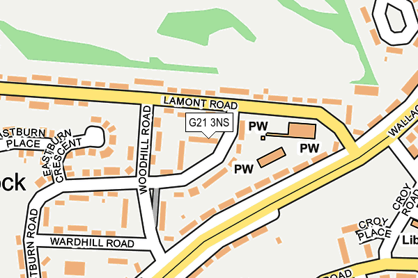 G21 3NS map - OS OpenMap – Local (Ordnance Survey)