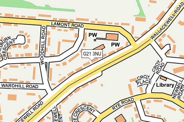 G21 3NU map - OS OpenMap – Local (Ordnance Survey)
