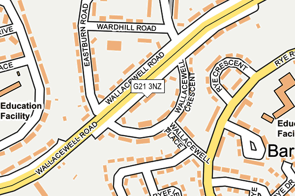 G21 3NZ map - OS OpenMap – Local (Ordnance Survey)