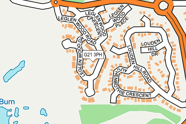 G21 3PH map - OS OpenMap – Local (Ordnance Survey)