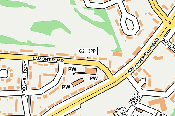 G21 3PP map - OS OpenMap – Local (Ordnance Survey)