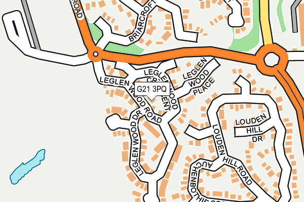 G21 3PQ map - OS OpenMap – Local (Ordnance Survey)