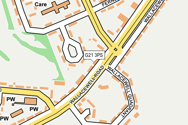 G21 3PS map - OS OpenMap – Local (Ordnance Survey)