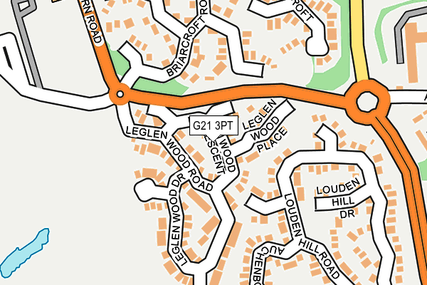 G21 3PT map - OS OpenMap – Local (Ordnance Survey)