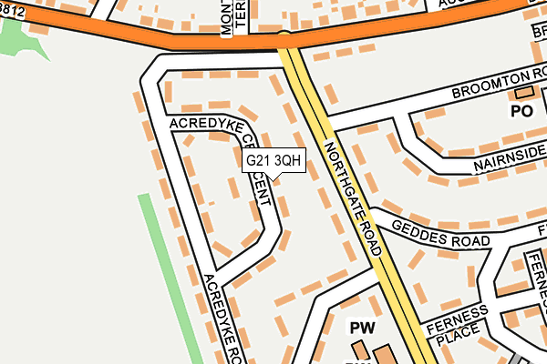 G21 3QH map - OS OpenMap – Local (Ordnance Survey)