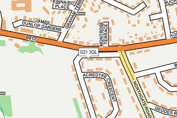 G21 3QL map - OS OpenMap – Local (Ordnance Survey)