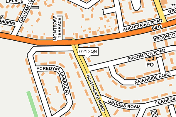 G21 3QN map - OS OpenMap – Local (Ordnance Survey)