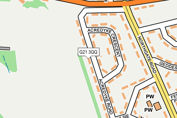 G21 3QQ map - OS OpenMap – Local (Ordnance Survey)