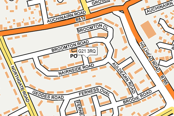 G21 3RQ map - OS OpenMap – Local (Ordnance Survey)