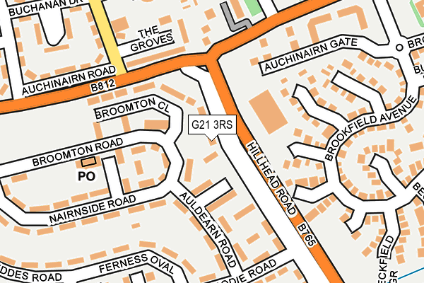 G21 3RS map - OS OpenMap – Local (Ordnance Survey)