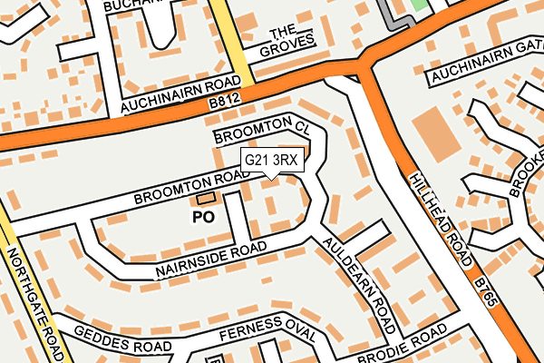 G21 3RX map - OS OpenMap – Local (Ordnance Survey)