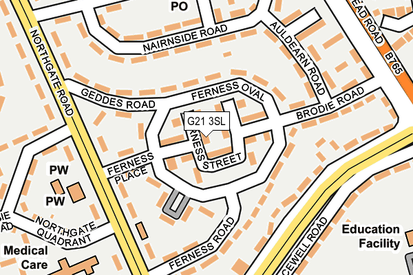G21 3SL map - OS OpenMap – Local (Ordnance Survey)