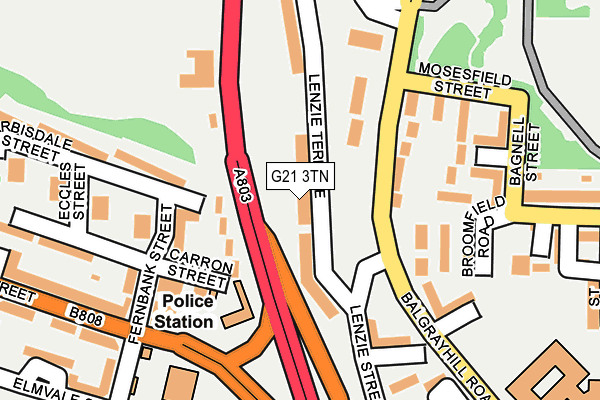 G21 3TN map - OS OpenMap – Local (Ordnance Survey)