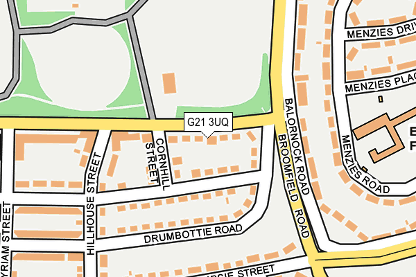 G21 3UQ map - OS OpenMap – Local (Ordnance Survey)