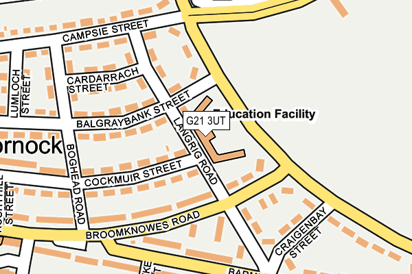 G21 3UT map - OS OpenMap – Local (Ordnance Survey)