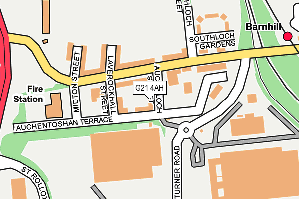 G21 4AH map - OS OpenMap – Local (Ordnance Survey)