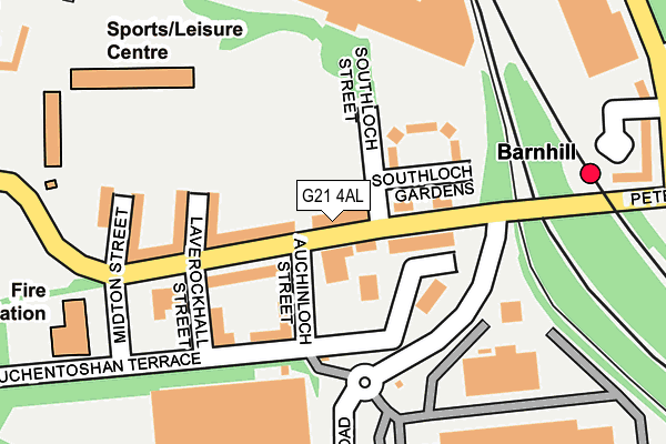 G21 4AL map - OS OpenMap – Local (Ordnance Survey)