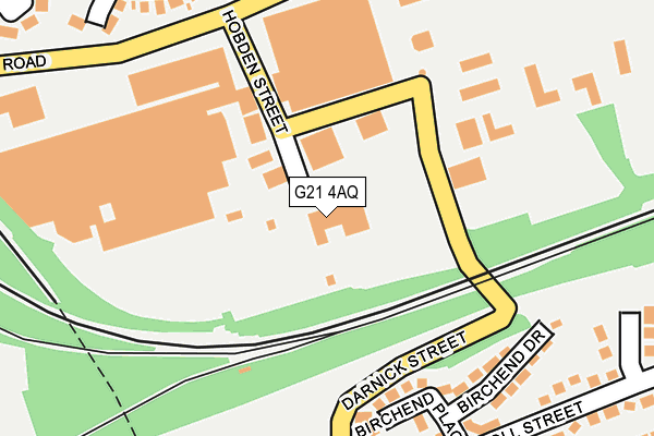 G21 4AQ map - OS OpenMap – Local (Ordnance Survey)