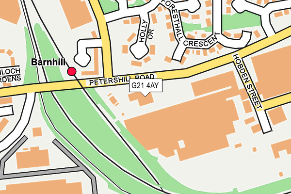 G21 4AY map - OS OpenMap – Local (Ordnance Survey)