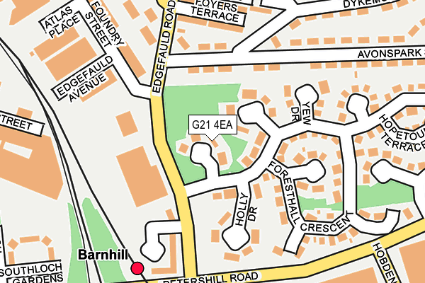 G21 4EA map - OS OpenMap – Local (Ordnance Survey)