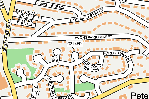 G21 4ED map - OS OpenMap – Local (Ordnance Survey)