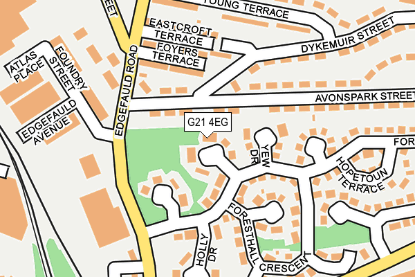 G21 4EG map - OS OpenMap – Local (Ordnance Survey)