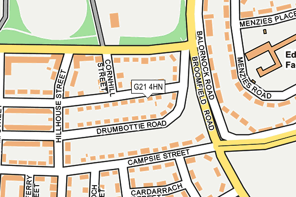 G21 4HN map - OS OpenMap – Local (Ordnance Survey)
