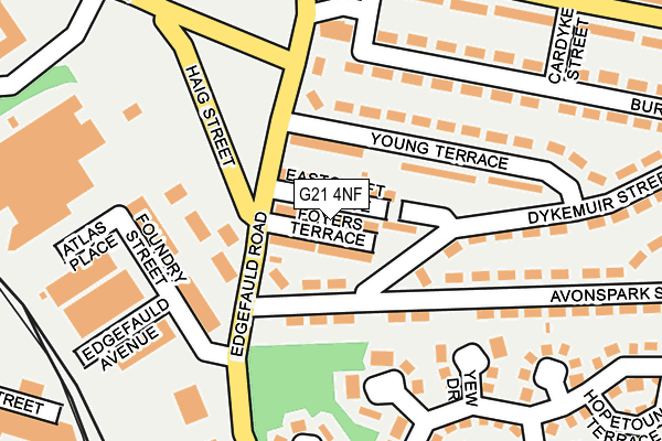 G21 4NF map - OS OpenMap – Local (Ordnance Survey)
