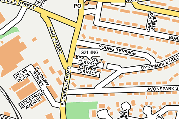G21 4NG map - OS OpenMap – Local (Ordnance Survey)