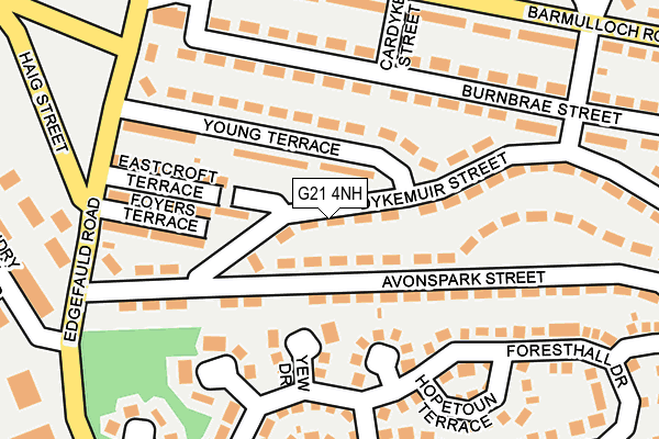 G21 4NH map - OS OpenMap – Local (Ordnance Survey)