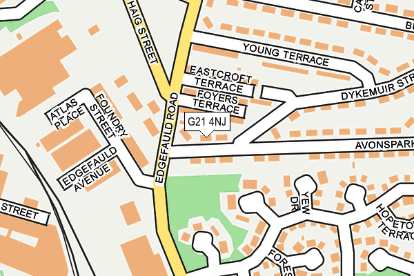 G21 4NJ map - OS OpenMap – Local (Ordnance Survey)