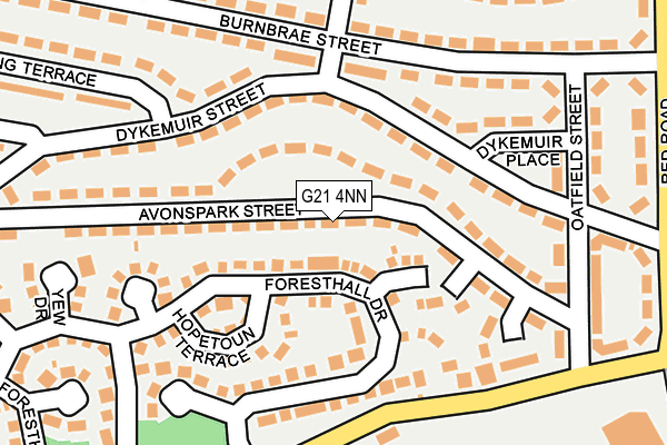 G21 4NN map - OS OpenMap – Local (Ordnance Survey)