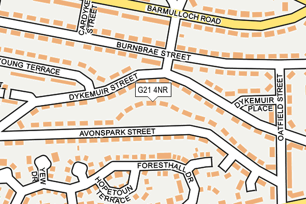 G21 4NR map - OS OpenMap – Local (Ordnance Survey)