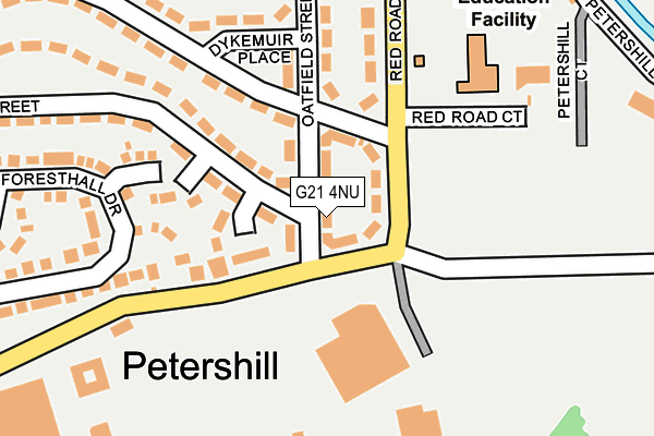 G21 4NU map - OS OpenMap – Local (Ordnance Survey)