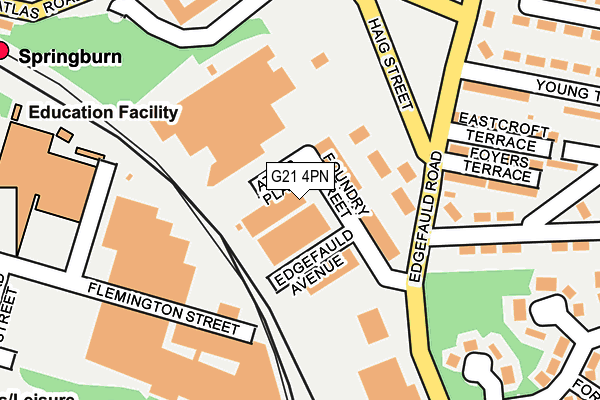 G21 4PN map - OS OpenMap – Local (Ordnance Survey)
