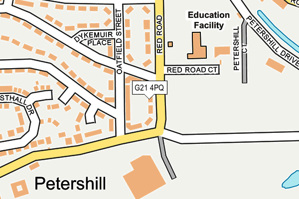 G21 4PQ map - OS OpenMap – Local (Ordnance Survey)