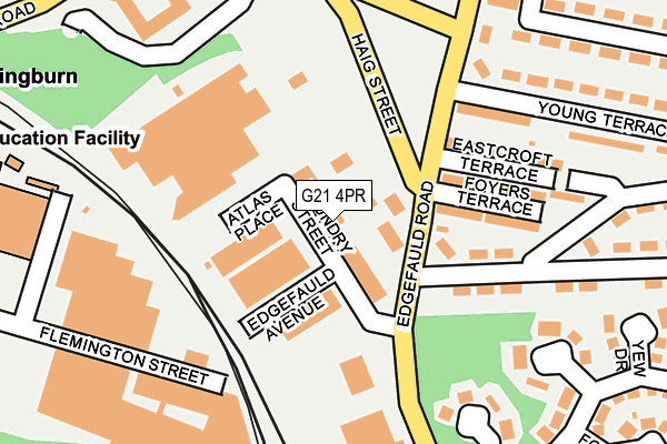 G21 4PR map - OS OpenMap – Local (Ordnance Survey)