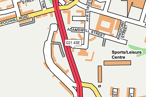 G21 4SE map - OS OpenMap – Local (Ordnance Survey)
