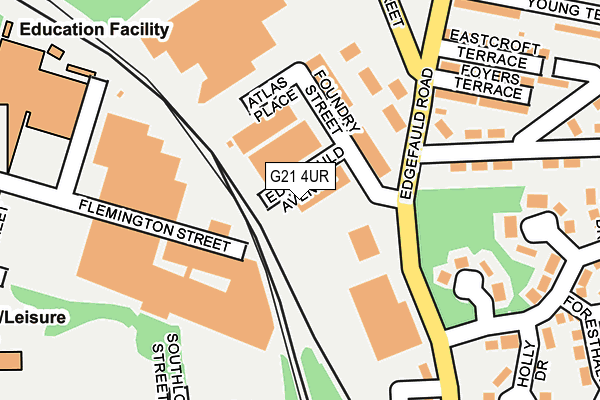 G21 4UR map - OS OpenMap – Local (Ordnance Survey)