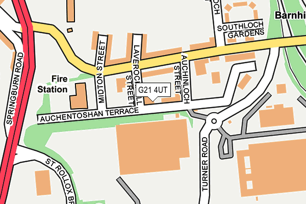 G21 4UT map - OS OpenMap – Local (Ordnance Survey)