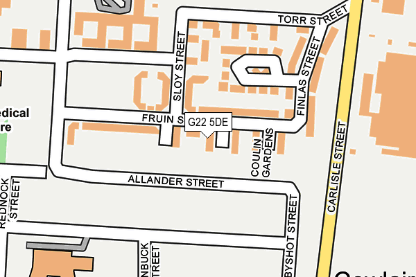 G22 5DE map - OS OpenMap – Local (Ordnance Survey)