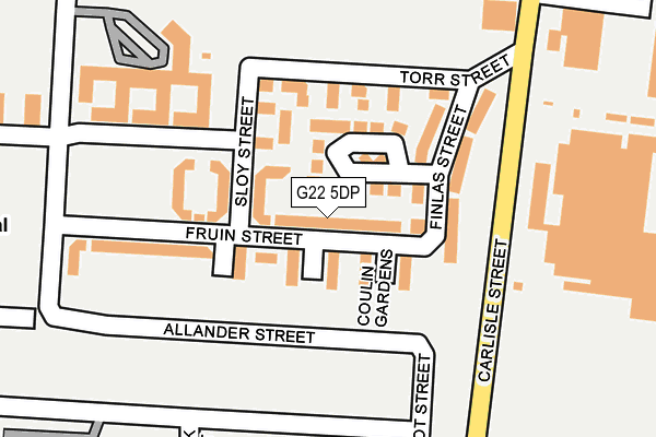 G22 5DP map - OS OpenMap – Local (Ordnance Survey)