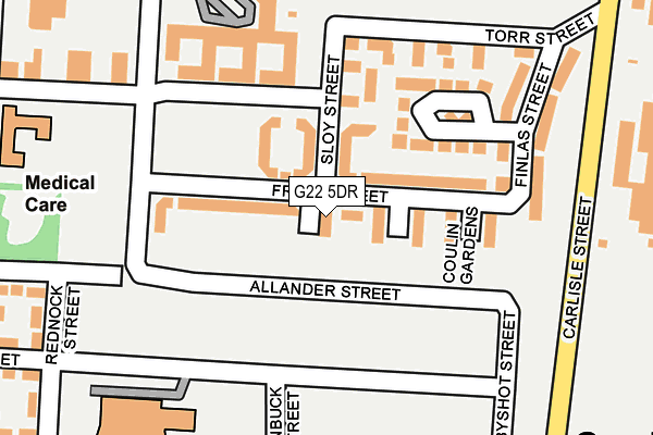 G22 5DR map - OS OpenMap – Local (Ordnance Survey)