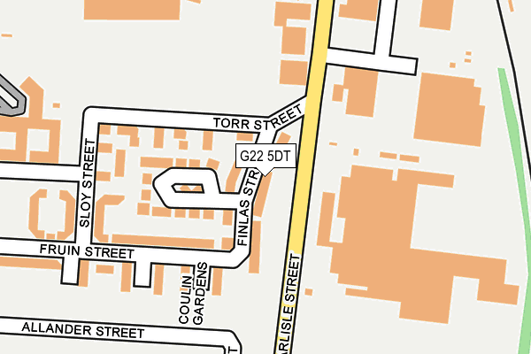 G22 5DT map - OS OpenMap – Local (Ordnance Survey)