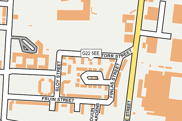 G22 5EE map - OS OpenMap – Local (Ordnance Survey)
