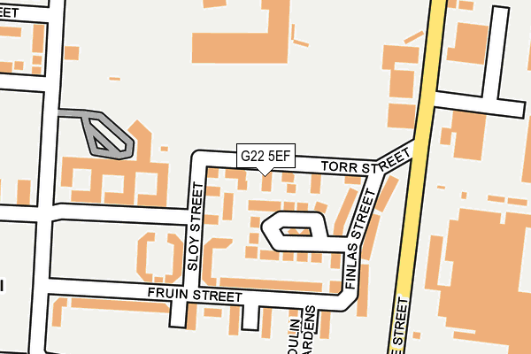 G22 5EF map - OS OpenMap – Local (Ordnance Survey)